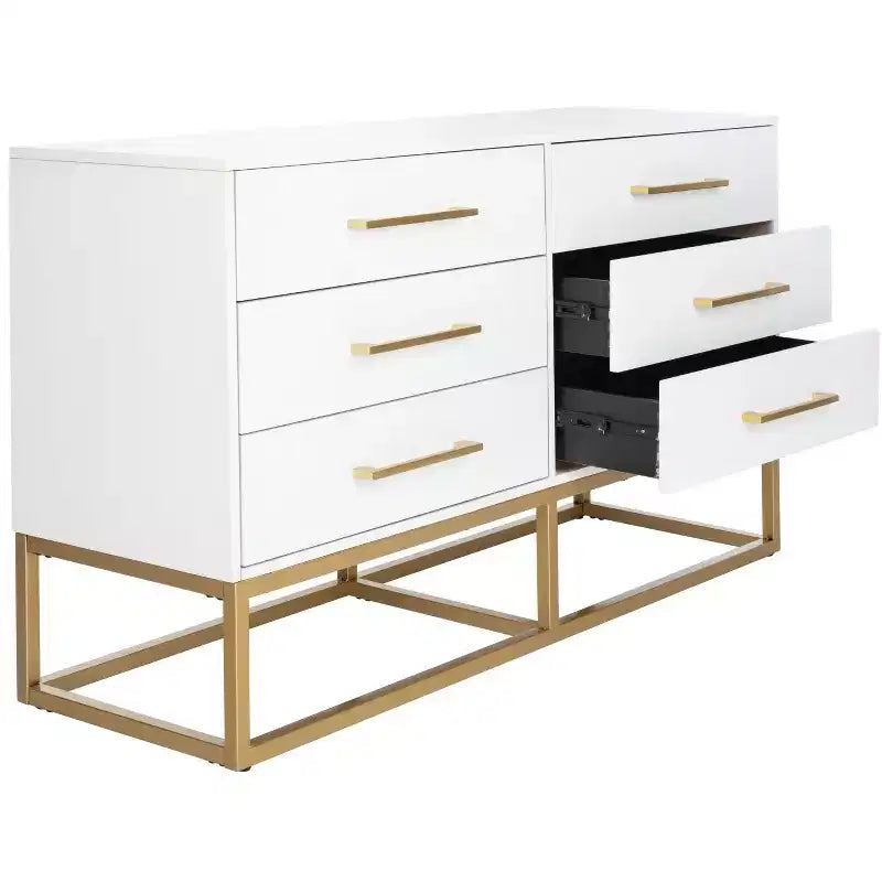 Commode moderne 6 tiroirs, Rangement de vêtements de chambre
