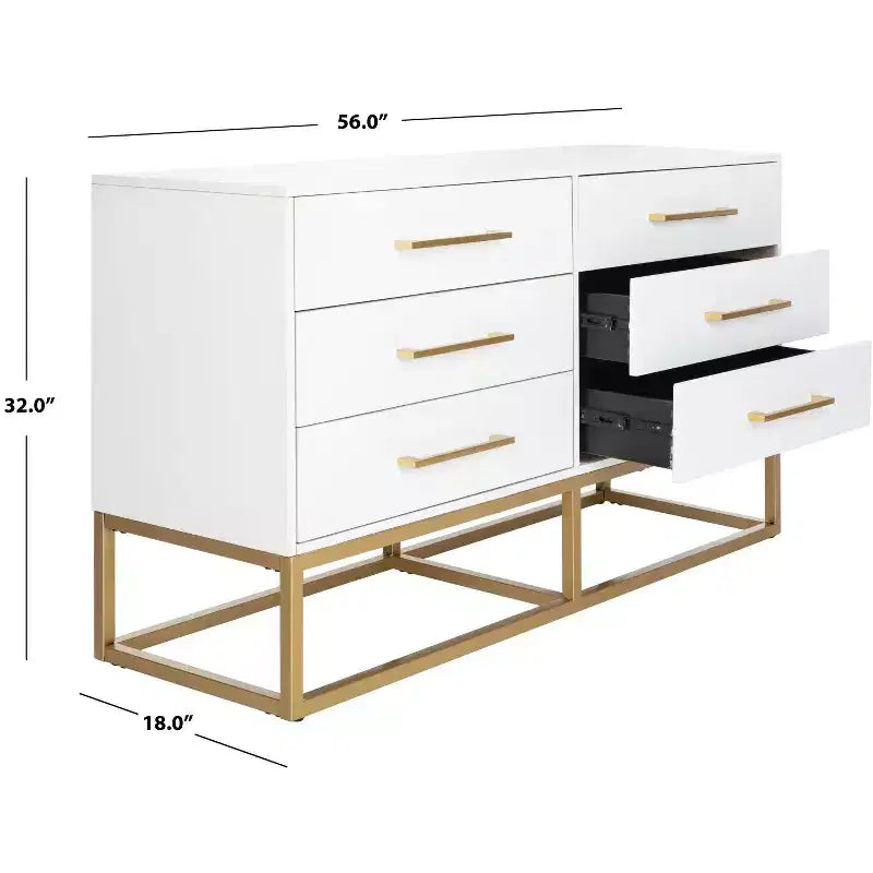 Commode moderne 6 tiroirs, Rangement de vêtements de chambre