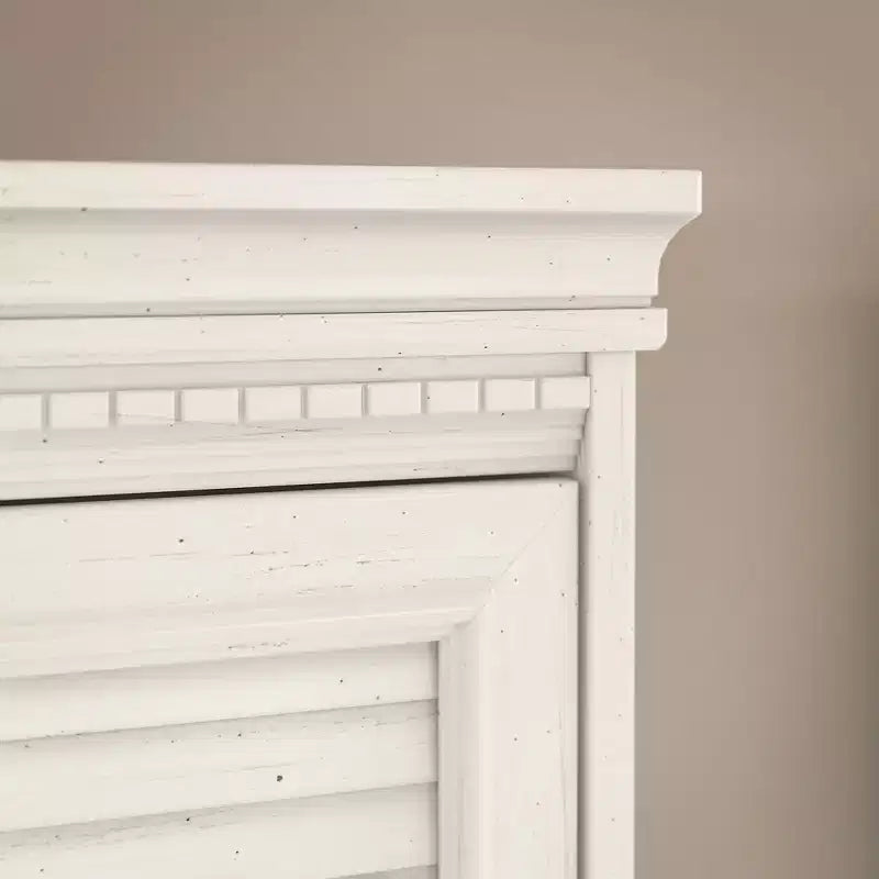 Meuble bas de salle de bain en bambou avec 2 portes et étagère réglable