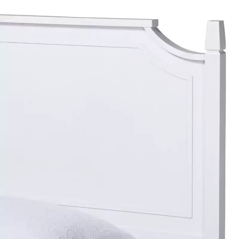 Lit plateforme classique et traditionnel en bois, hévéa, sommier tapissier non requis