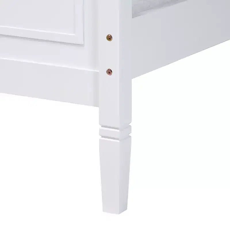 Lit plateforme classique et traditionnel en bois, hévéa, sommier tapissier non requis