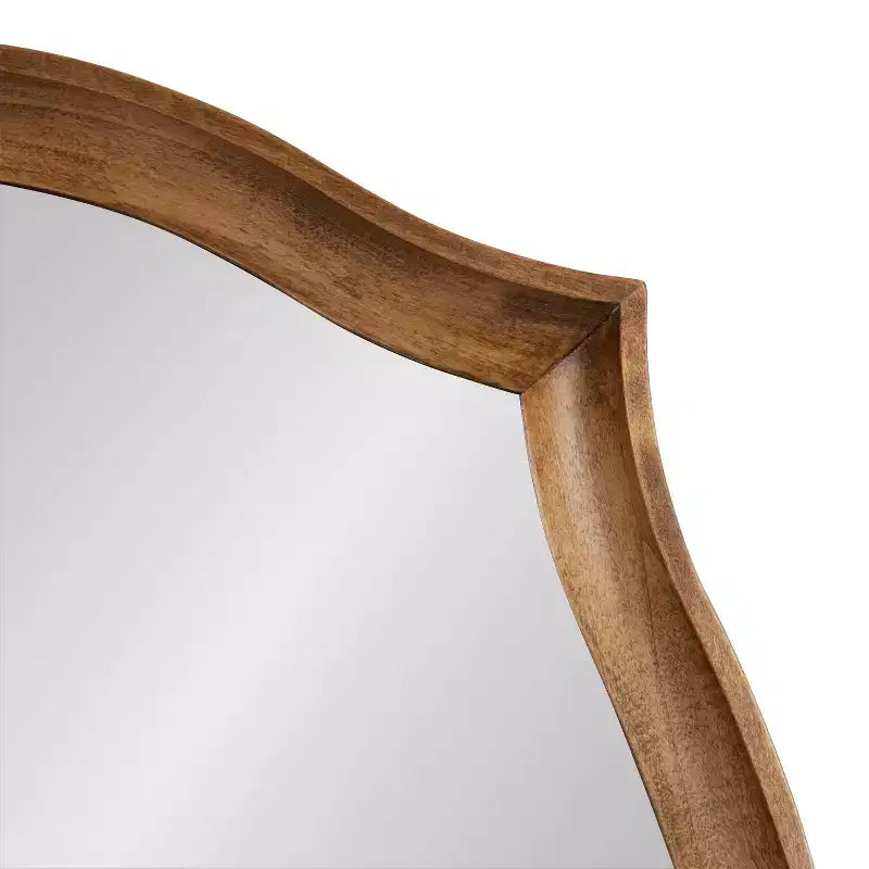 Miroir mural festonné 24"x34", forme originale, fixation murale
