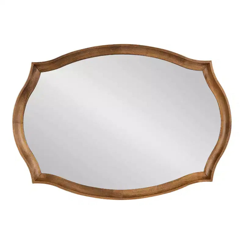 Miroir mural festonné 24"x34", forme originale, fixation murale