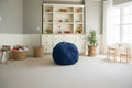 Grande housse de rangement pour pouf de 84 cm pour animaux en peluche et jouets, en velours côtelé bleu roi